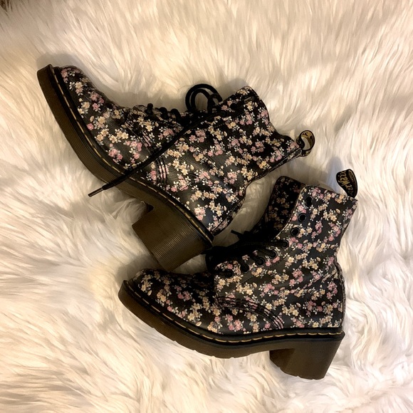 Dr Martens Clemency Combat Leather Boots Women's US 6 - Picture 3 of 8